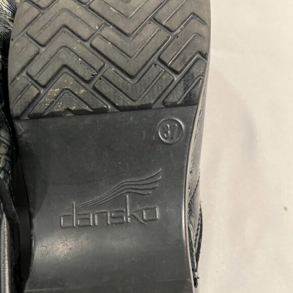 Dansko Clogs Blue Black Grey Size 37 - Picture 6 of 6